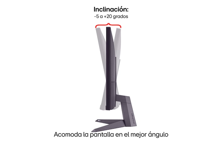Inclinación del 24”Monitor Gamer UltraGear™